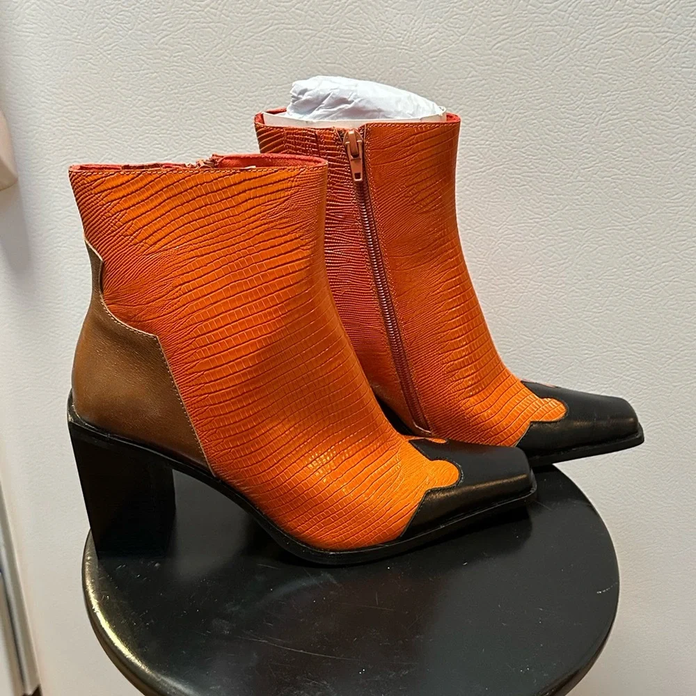 Jeffrey Campbell Sz 7.5 Western Heeled Boot - Picture 6 of 6